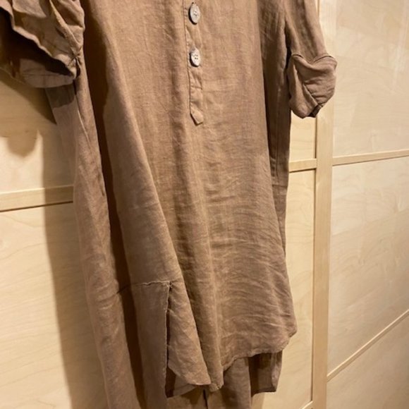 Linen shirt dress - Picture 4 of 6